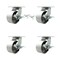 Service Caster 6'' Extra Heavy Duty Semi Steel Cast Iron Caster Set 4 Brakes 2 Swivel Locks, 4PK CRAN-SCC-KP92S630-SSR-SLB-BSL-2-SLB2 - alternate 1